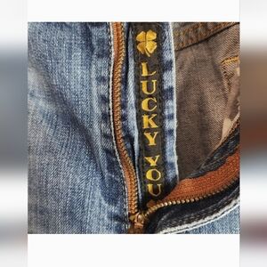 Lucky Brand by Gene Montesano jeans 36x32 lucky strip zipper medium wash